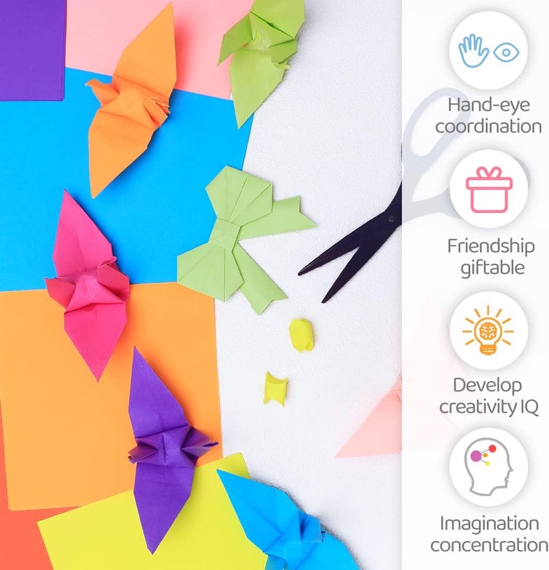 IOOLEEM Origami Paper, 1000 Sheets, 20 Colors Origami Paper, 6 Inch Square, Double Sided Colored paper. - Image 3
